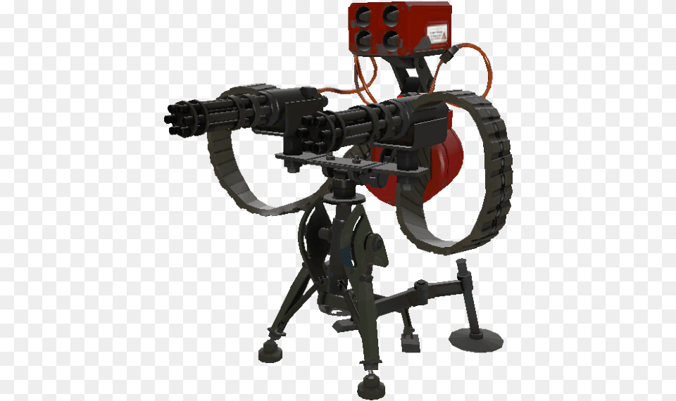 Red Sentry Tf2, Gun, Machine Gun, Robot, Weapon Png Image