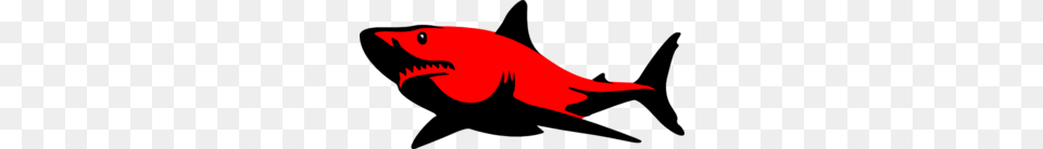 Red Shark Clip Art, Animal, Fish, Sea Life Png Image