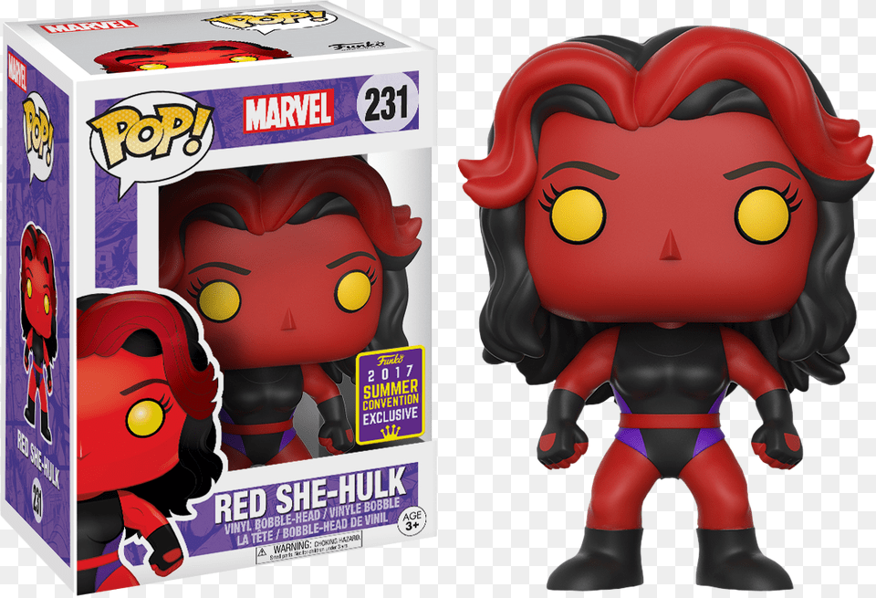 Red She Hulk Funko Pop, Toy, Baby, Person, Face Free Png