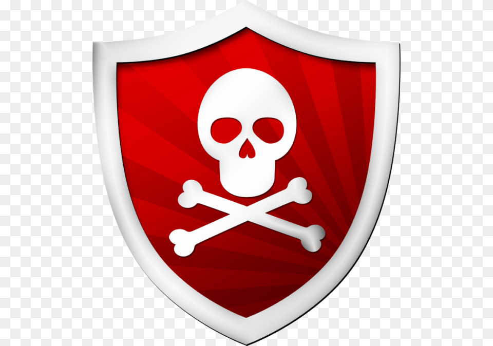 Red Shield With A Skull Skull And Crossbones Logo, Armor, Face, Head, Person Free Transparent Png