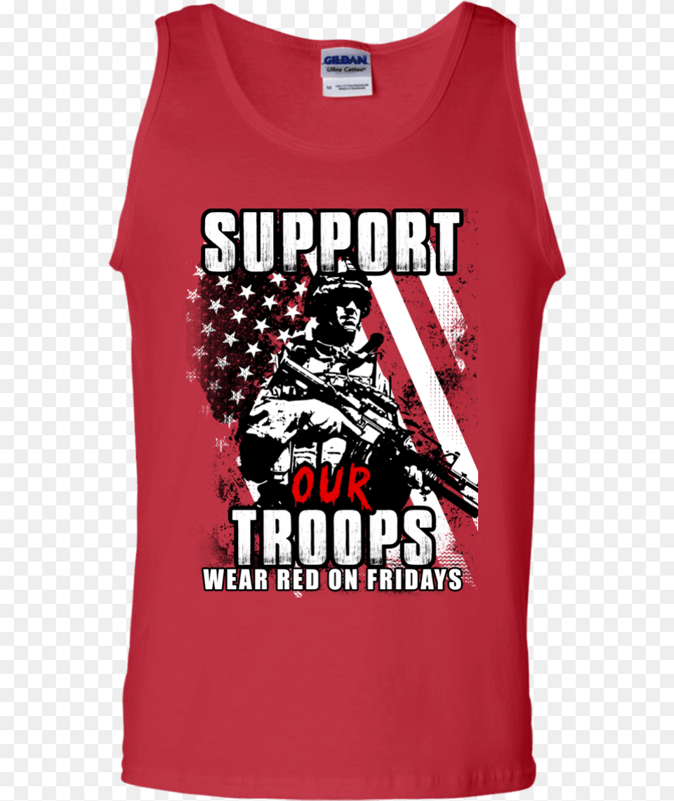 Red Shirt Friday Support Troops Red Shirt Fridays, Clothing, T-shirt, Tank Top, Adult Png