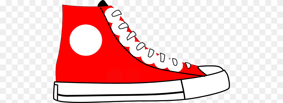 Red Shoe Clip Art, Clothing, Footwear, Sneaker, Dynamite Png Image