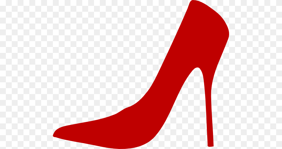 Red Shoe Clip Art At Clipart Red Heel Clip Art, Clothing, Footwear, High Heel, Animal Free Png Download
