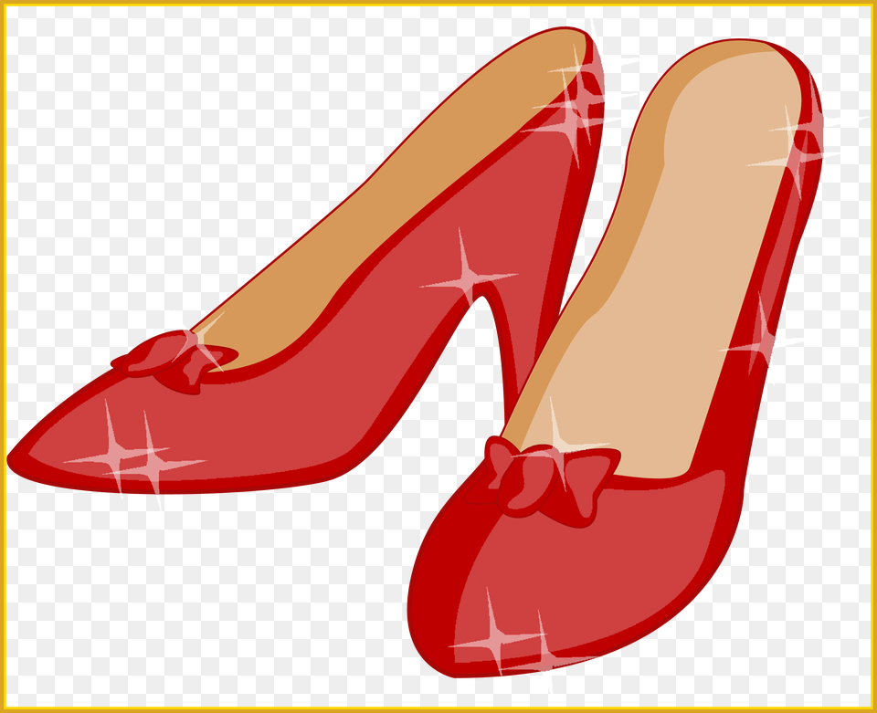 Red Shoes Clipart 7 Dance Cartoon Ruby Red Slippers, Clothing, Footwear, High Heel, Shoe Png Image