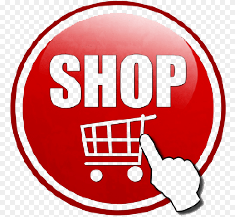 Red Shop Now Button, Sign, Symbol, Shopping Cart, Dynamite Free Png