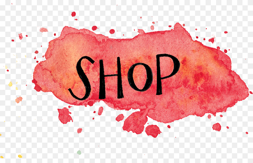 Red Shop Watercolor Watercolor Painting Free Png Download