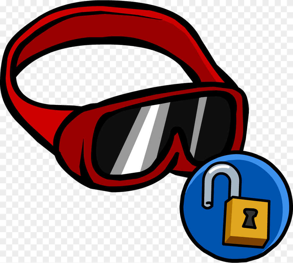 Red Ski Goggles Blue Glasses Club Penguin, Accessories, Dynamite, Weapon Png