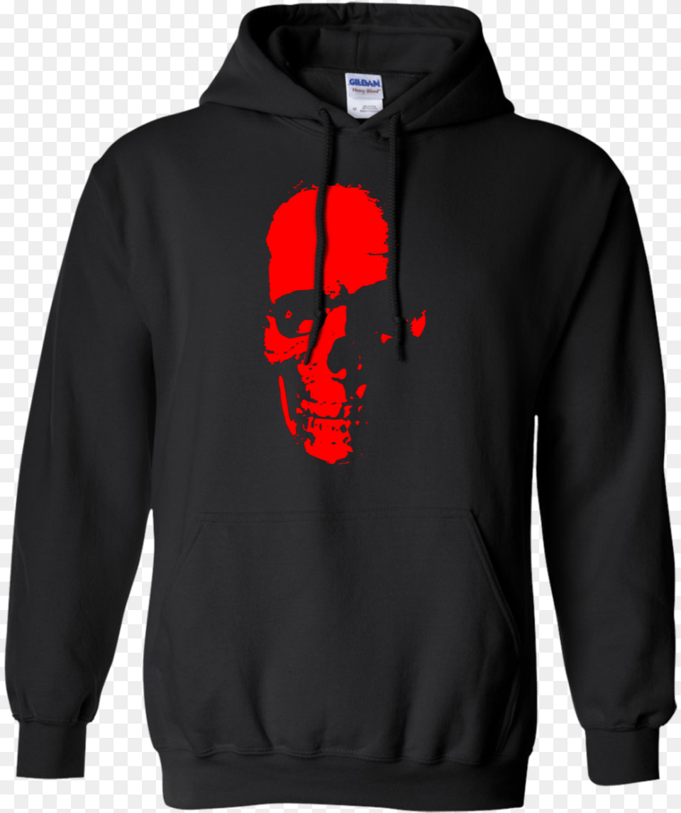 Red Skull Hoodie, Clothing, Hood, Knitwear, Sweater Png