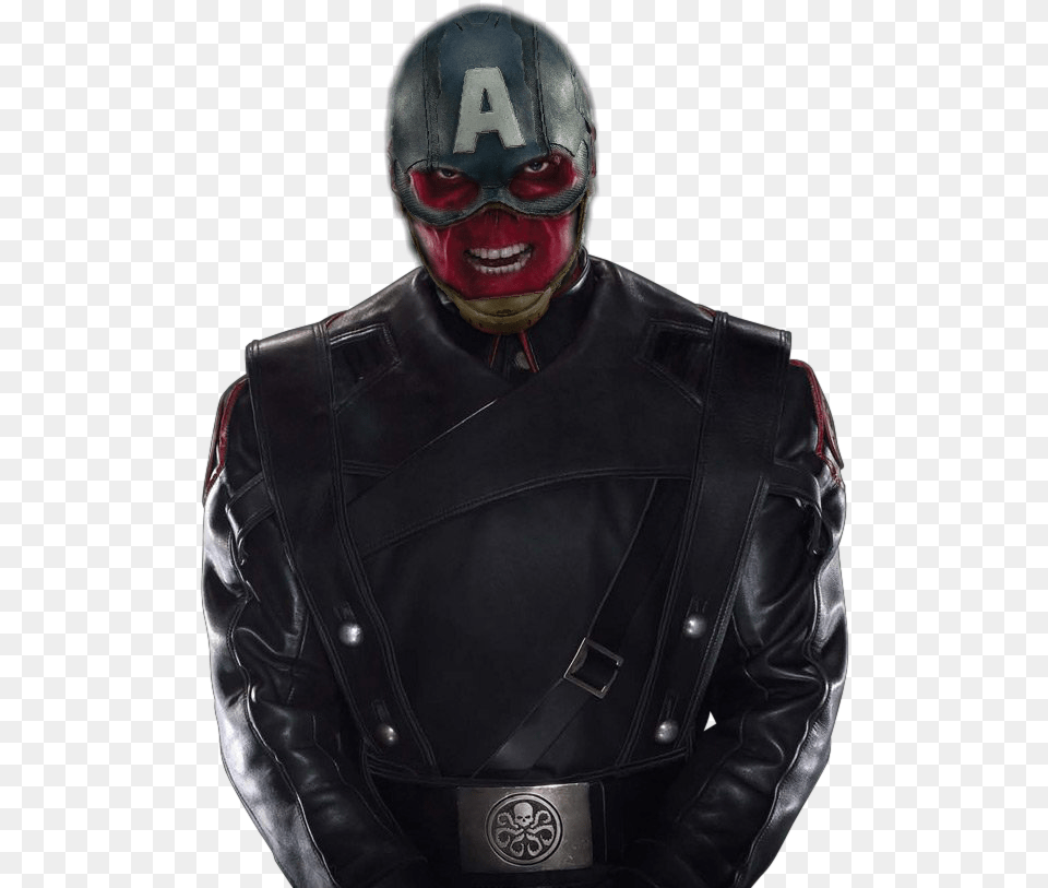 Red Skull Hulk Vulture Captain America Marvel Cinematic Red Skull, Clothing, Coat, Jacket, Helmet Png Image