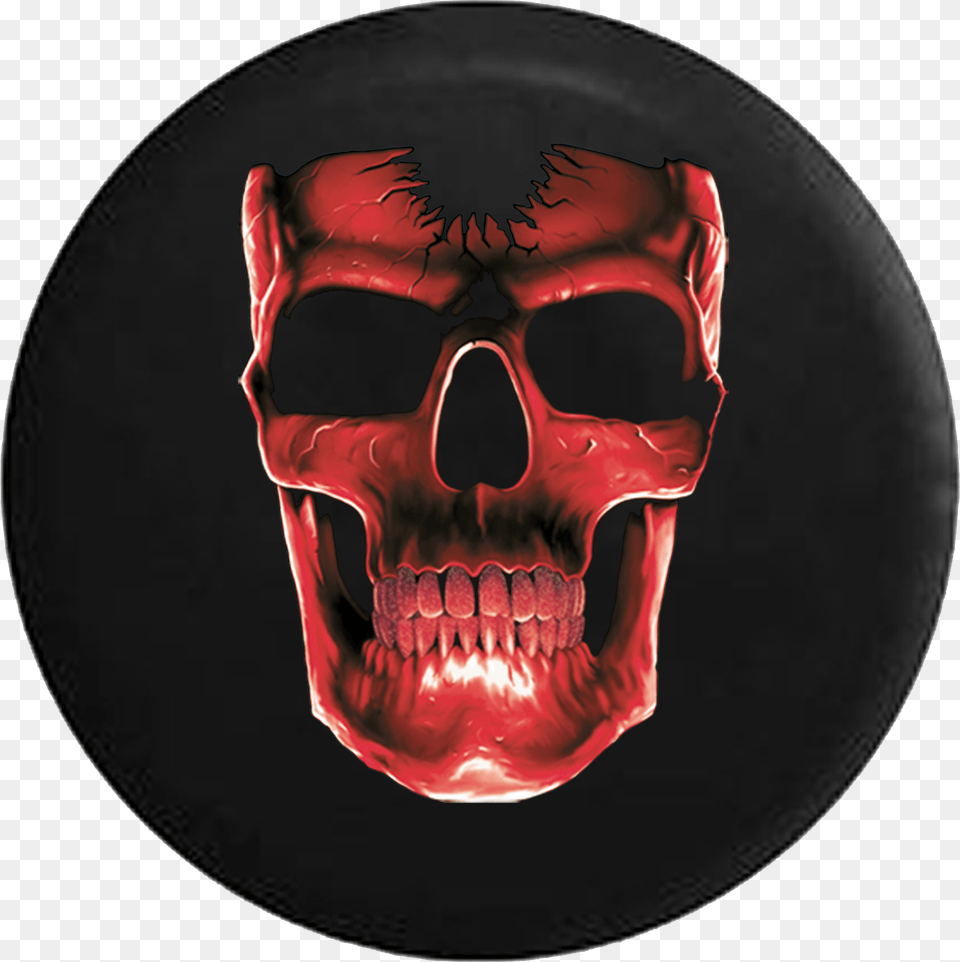 Red Skull Jeep Wrangler Tire Cover T Shirt, Person, Face, Head Png