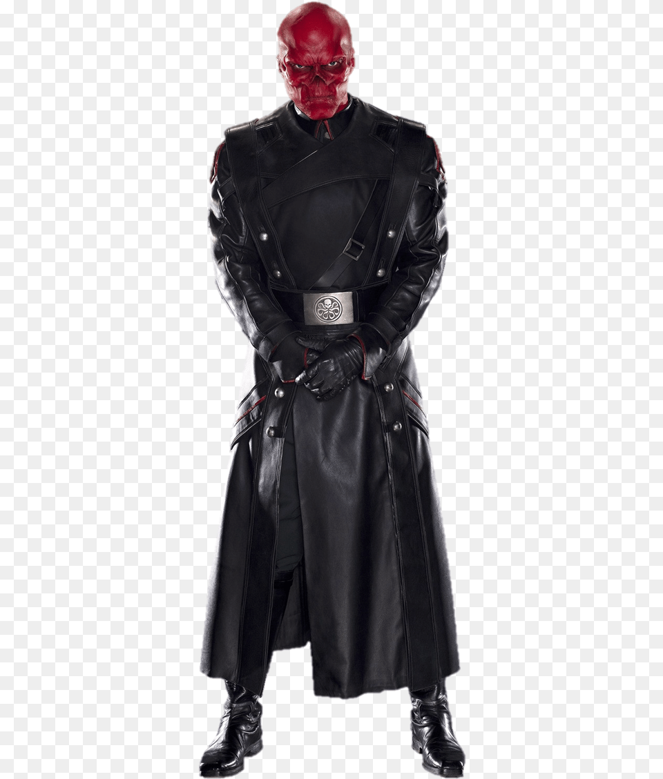 Red Skull Marvel Red Skull, Clothing, Coat, Jacket, Overcoat Png Image