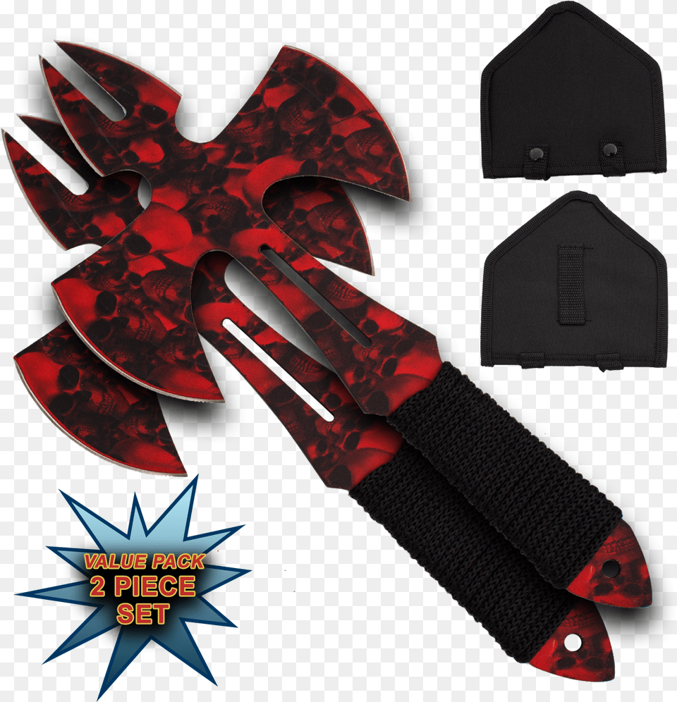 Red Skull Medieval Style Throwing Axe Throwing Axe, Electronics, Hardware, Blade, Dagger Free Png Download