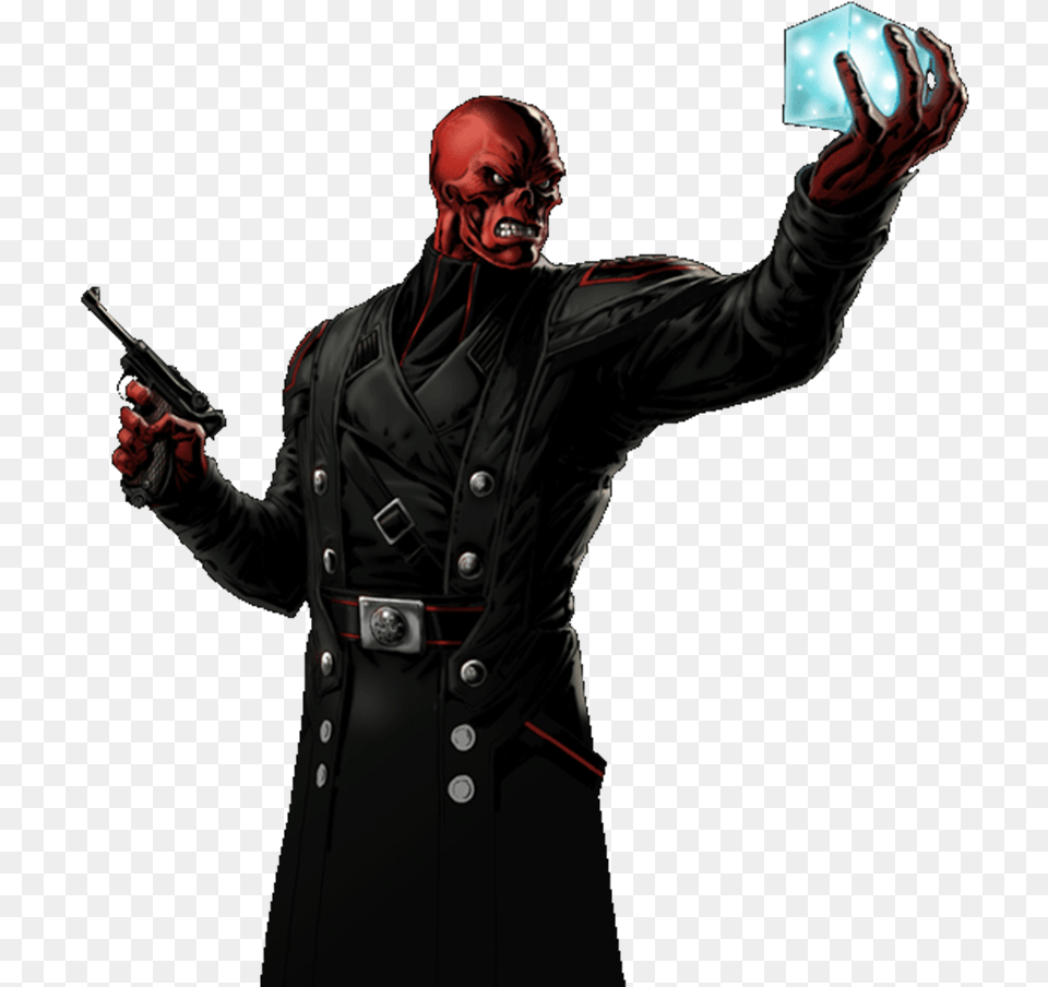 Red Skull Red Skull Marvel Alliance, Weapon, Clothing, Coat, Firearm Free Png Download