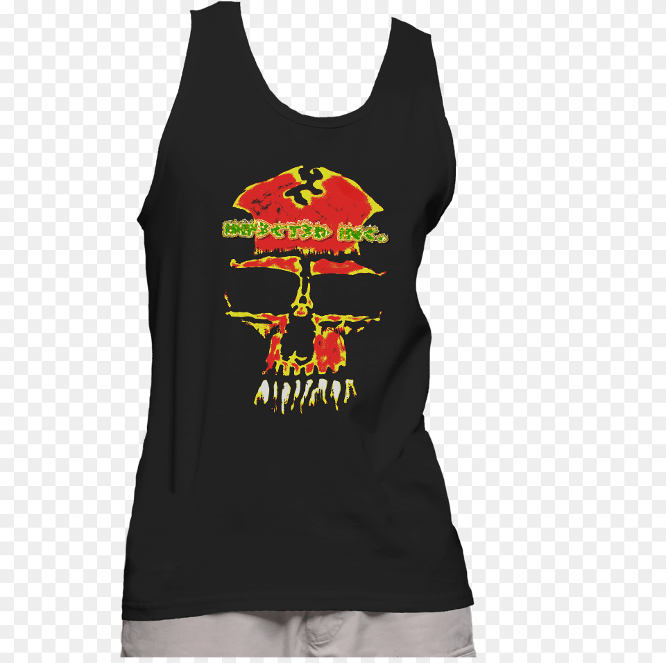 Red Skull Tank Top Active Tank, Clothing, T-shirt, Tank Top, Shirt Free Transparent Png