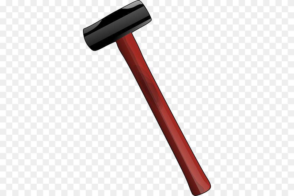 Red Sledgehammer Clip Art At Clker Sledgehammer Clipart, Device, Hammer, Tool, Mallet Png