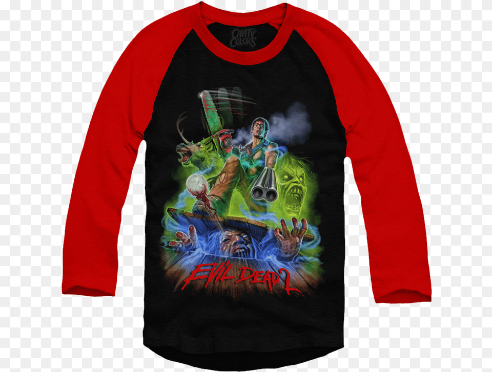 Red Sleeves Evil Dead 2 Art, T-shirt, Clothing, Sleeve, Long Sleeve Png Image