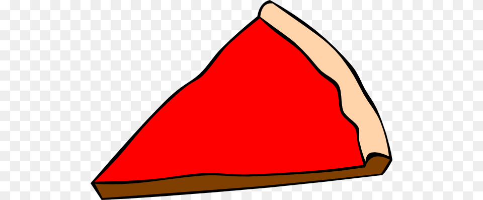 Red Slice Of Pizza, Triangle, Food, Ketchup Free Transparent Png