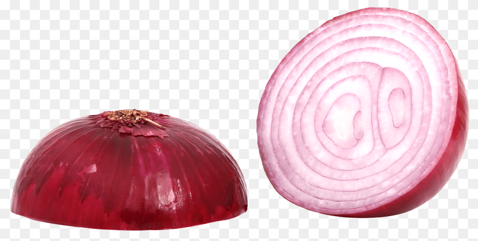 Red Sliced Onion, Food, Produce, Plant, Vegetable Png Image