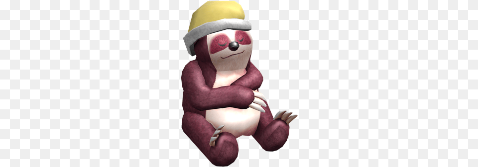 Red Sloth Roblox Sleepy Sloth, Plush, Toy, Baby, Person Png