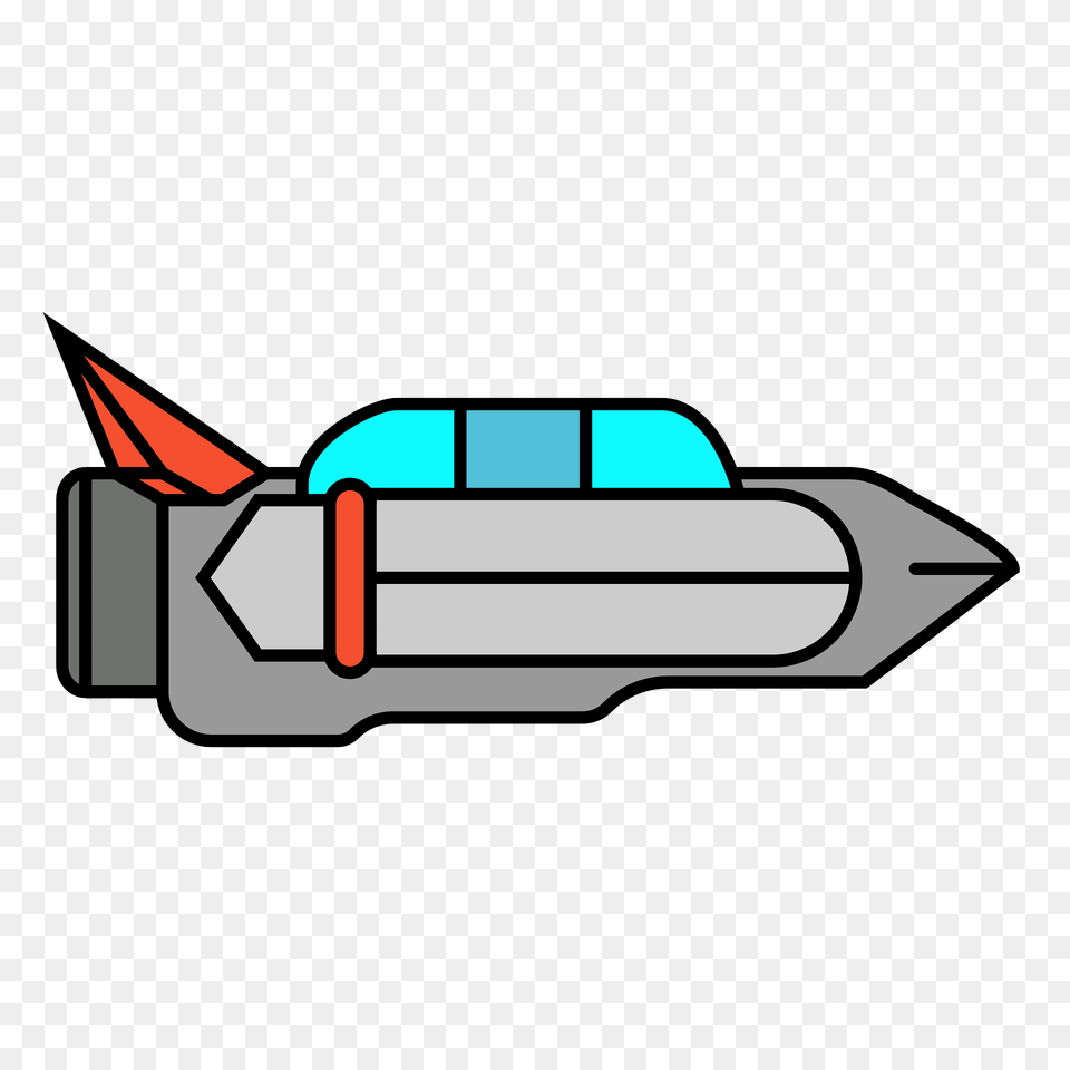 Red Small Spaceship Clipart, Ammunition, Weapon, Missile, Bulldozer Png