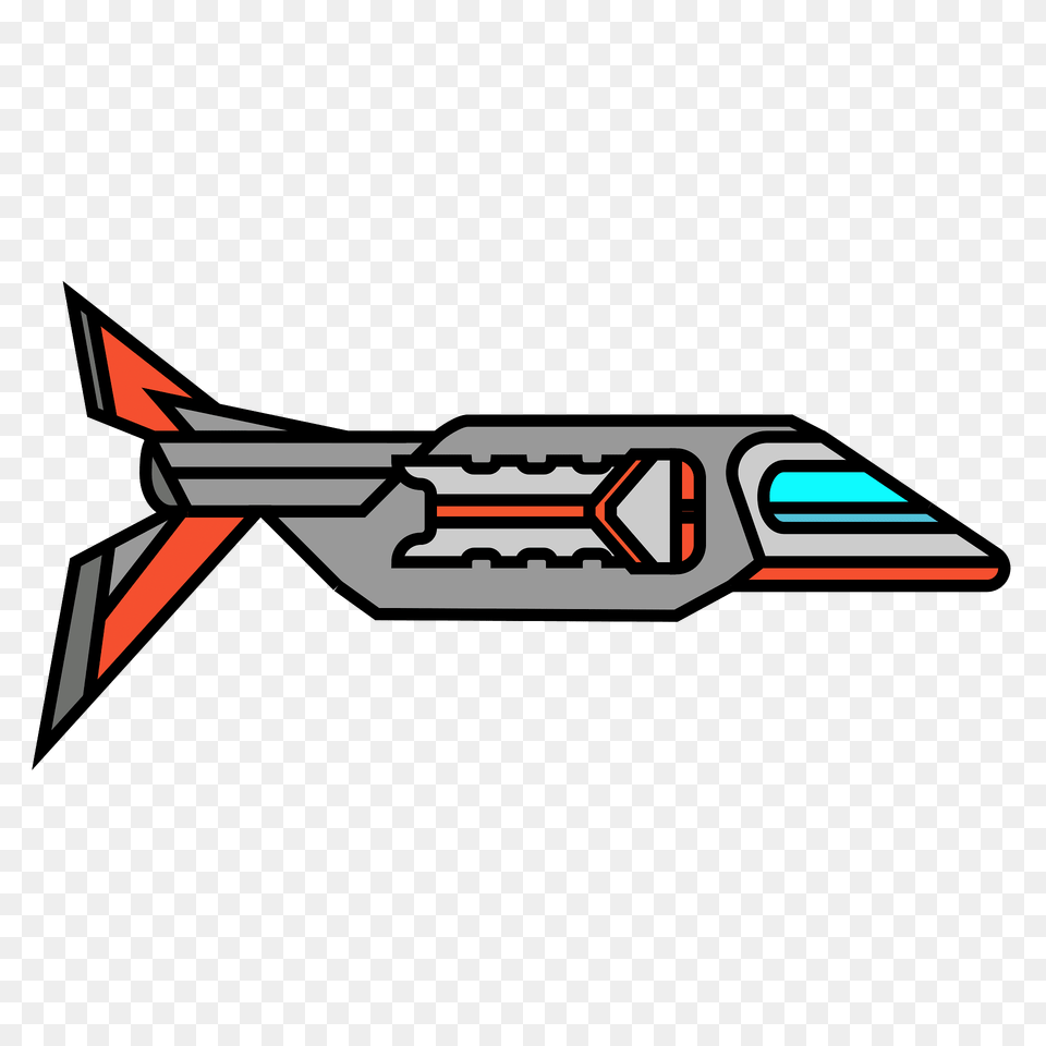 Red Small Spaceship Clipart, Aircraft, Transportation, Vehicle, Weapon Png Image