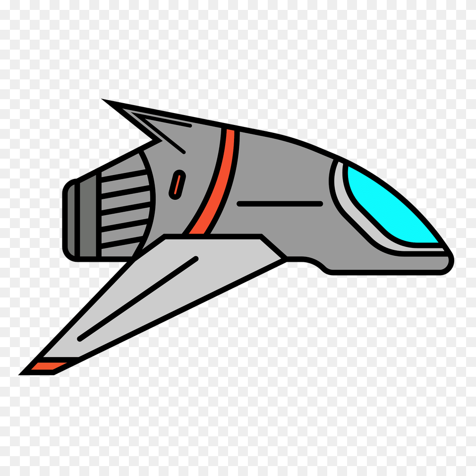 Red Small Spaceship Clipart, Aircraft, Transportation, Vehicle, Airplane Png Image