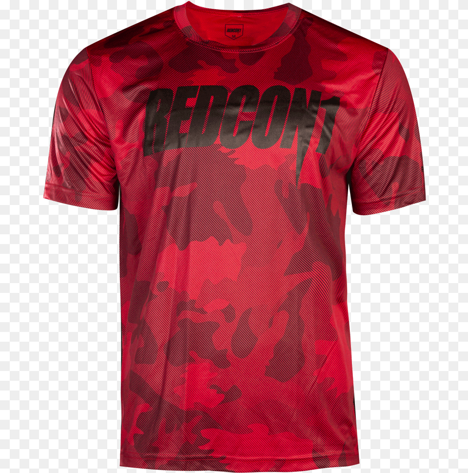 Red Smoke Camo Performance Shirt Active Shirt, Clothing, T-shirt, Camouflage, Military Png Image