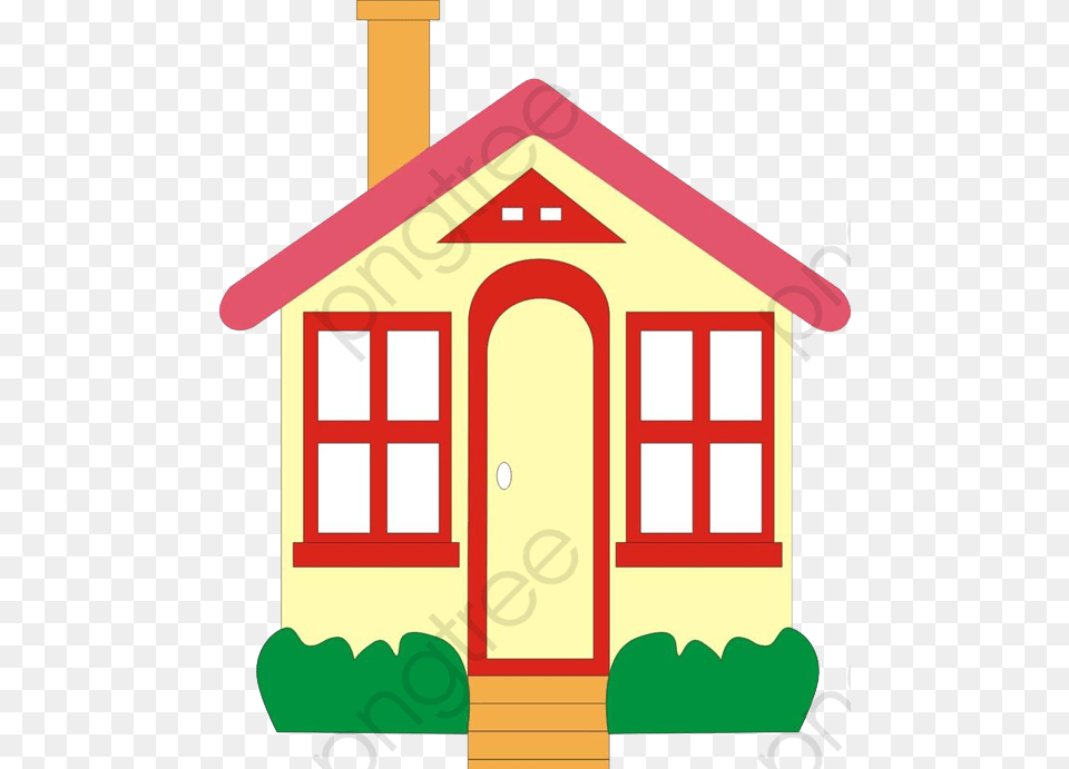 Red Smoke Cartoon House Cartoon Clipart Red Cartoon Avlastningsbord 20 Cm Djup, Architecture, Building, Cottage, Housing Free Png Download