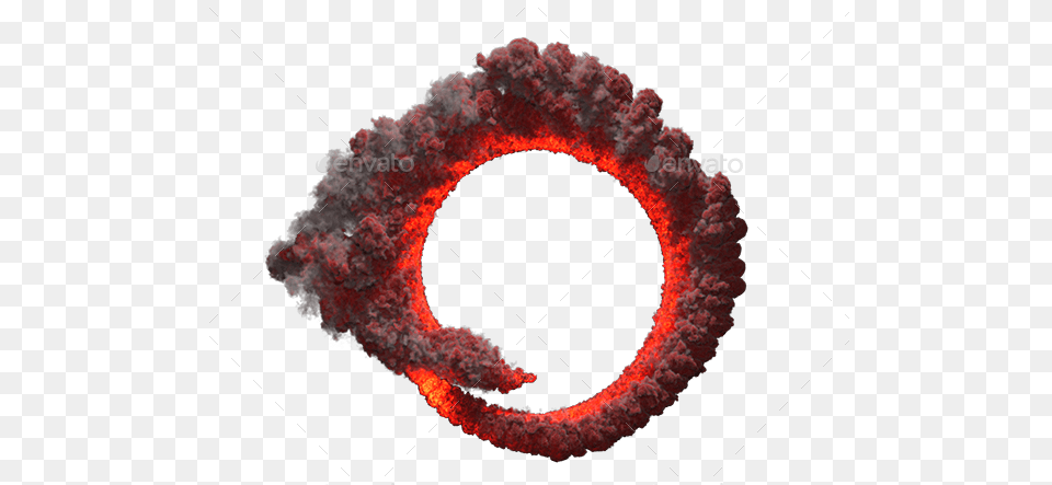 Red Smoke Transparent Smoke, Mountain, Nature, Outdoors, Volcano Free Png