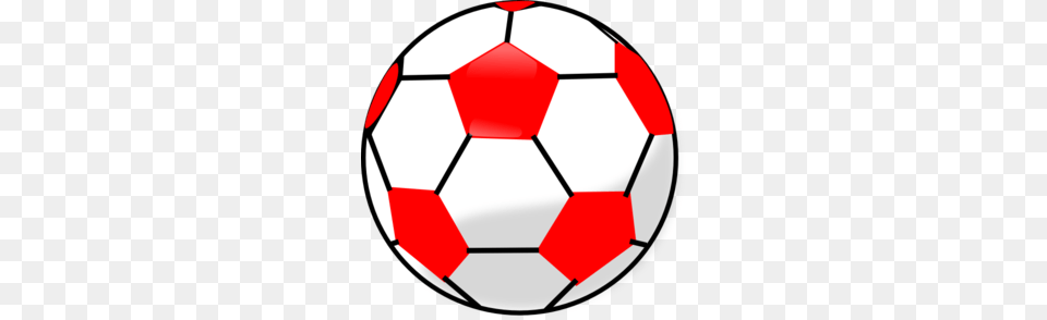 Red Soccer Ball Clip Art, Football, Soccer Ball, Sport Png Image