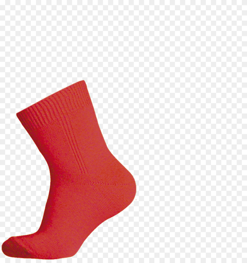 Red Sock, Clothing, Hosiery, Footwear, Shoe Free Png