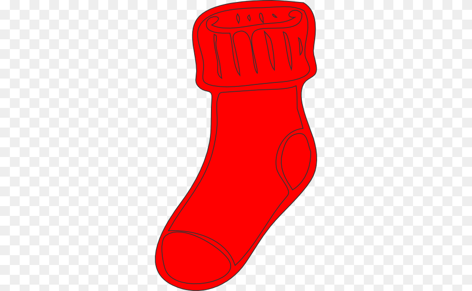 Red Sock Clip Art, Clothing, Hosiery, Stocking, Christmas Free Transparent Png