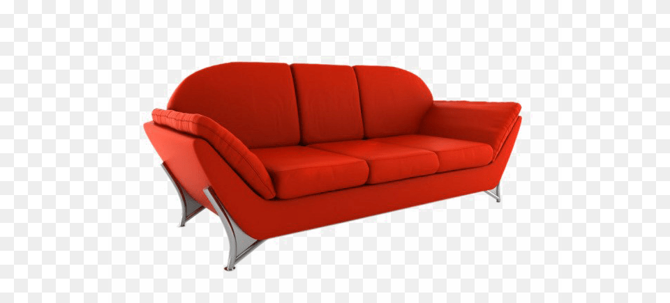 Red Sofa, Couch, Furniture, Home Decor Free Transparent Png