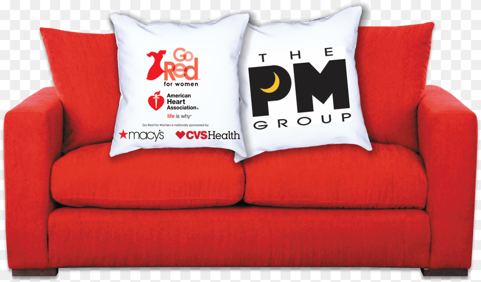 Red Sofa Tour 2017 Aha Go Red For Women American Heart Association Red Couch Tour, Cushion, Furniture, Home Decor, Pillow Free Transparent Png