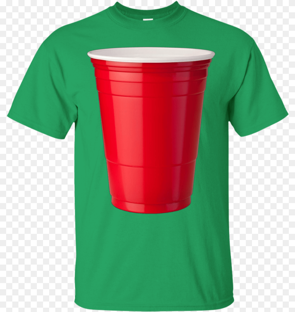 Red Solo Cup Party Beer Drinking By Zany Brainy Apparel T Shirt, Clothing, T-shirt, Disposable Cup Png Image