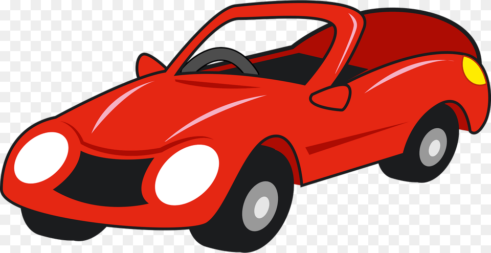 Red Sonvertible Car Clipart, Sports Car, Transportation, Vehicle, Buggy Free Png Download