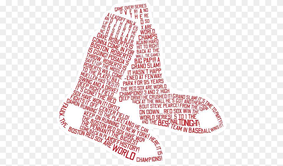 Red Sox Logo Design In Honor Dot, Text, Food, Ketchup, Clothing Png Image