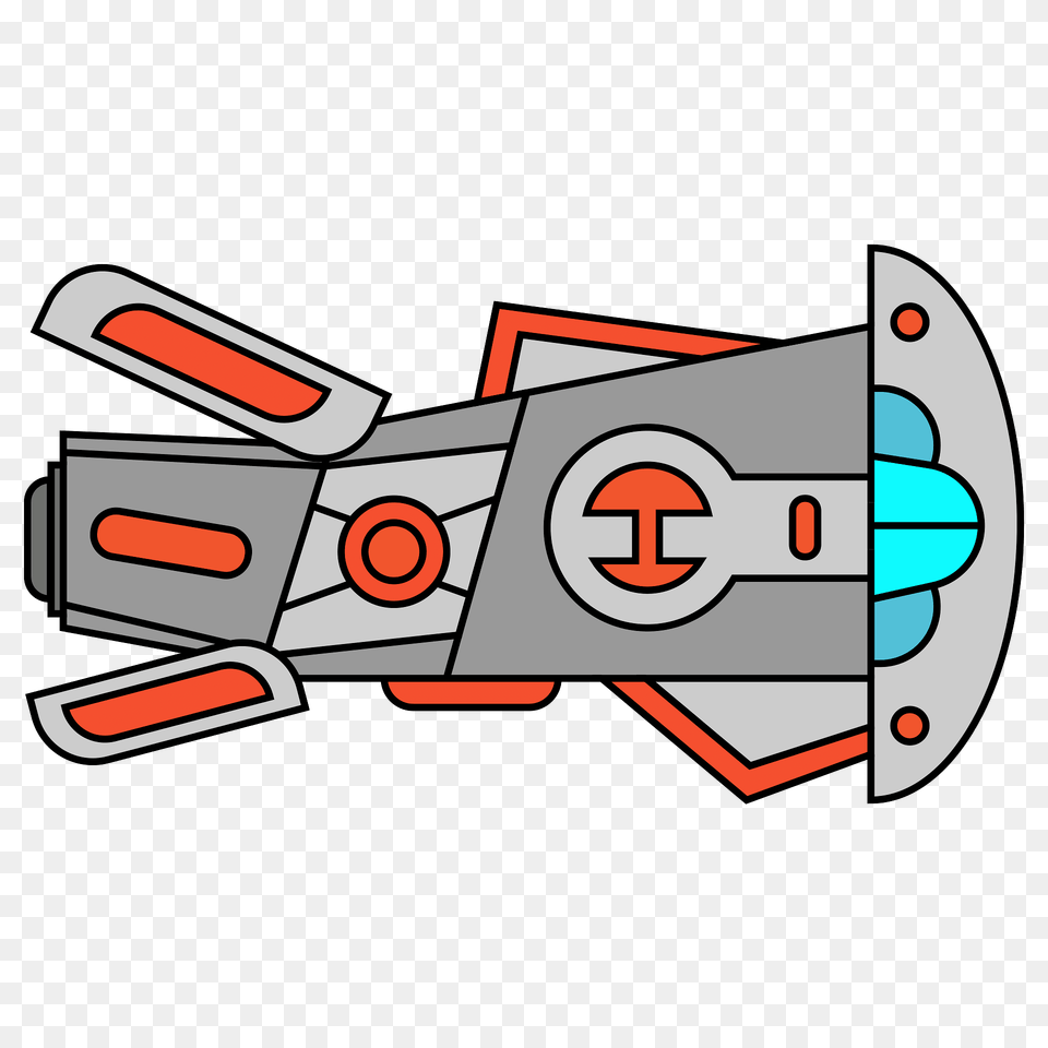 Red Spaceship Clipart, Bulldozer, Machine Png