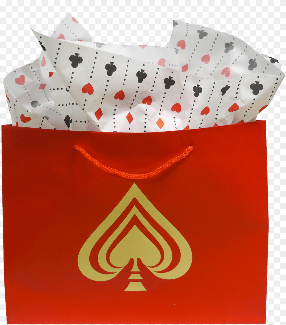 Red Spade Gift Bag Shoulder Bag, Paper, Diaper, Towel Png