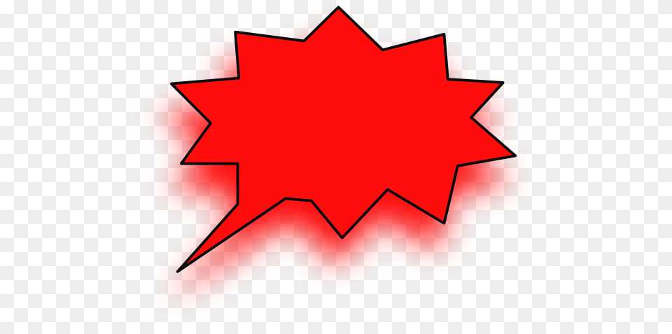 Red Speech Bubble Clip Art, Leaf, Plant, Logo, Symbol Free Png Download