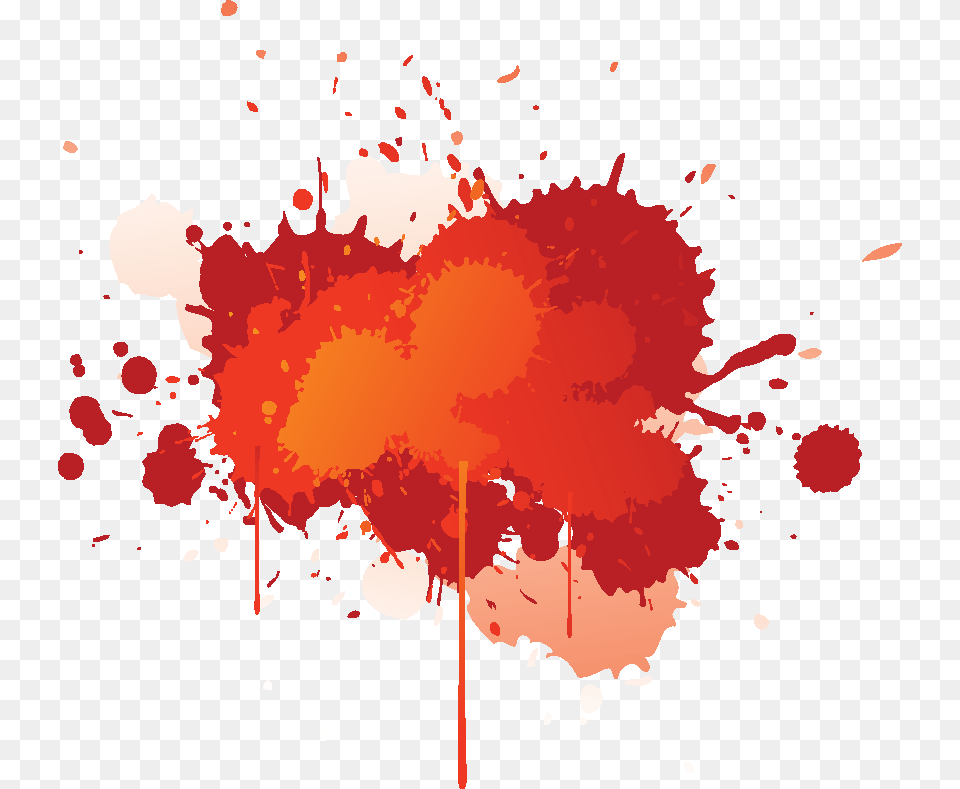 Red Splash Brush, Stain, Art, Person Png