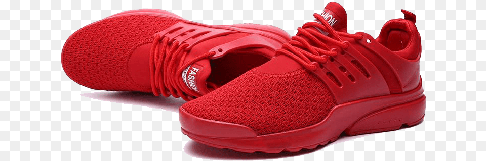 Red Sport Shoe, Clothing, Footwear, Sneaker, Running Shoe Free Transparent Png