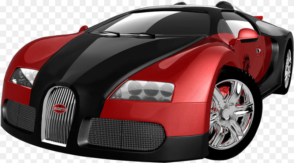 Red Sports Car 4 Image Bugatti Veyron Red, Alloy Wheel, Vehicle, Transportation, Tire Free Transparent Png