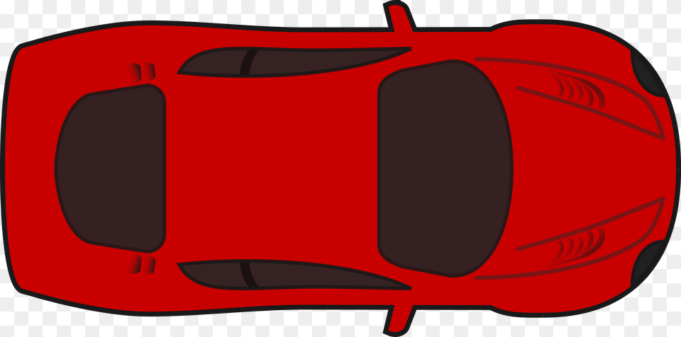 Red Sports Car Top View Clip Art Vector Clip Race Car Top Down Clip Art, Bag, Backpack, Clothing, Lifejacket Free Png