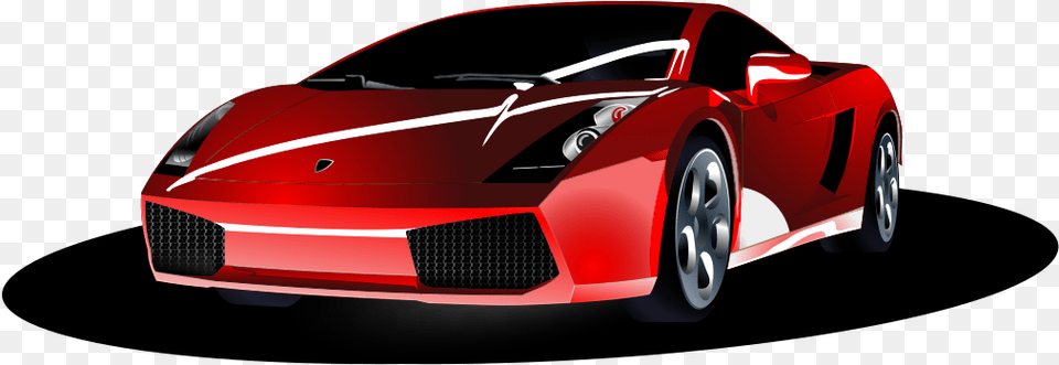 Red Sports Car Top View Svg Clip Art For Web Red Lamborghini, Coupe, Sports Car, Transportation, Vehicle Free Png Download