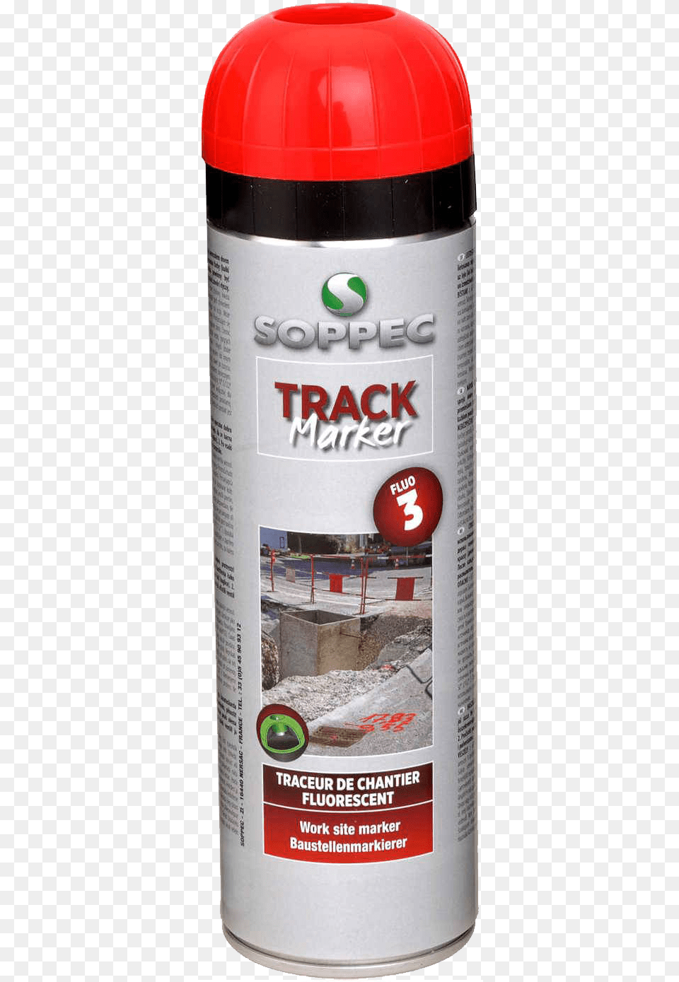 Red Spray Paint 500 Ml Soppec Track Marker Bottle, Tin, Can Free Transparent Png