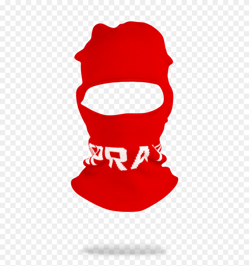Red Sprayground Logo Ski Mask, Clothing, Hat, Cap, Hood Free Png
