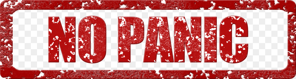 Red Stamp With Text No Panic No Panic, Maroon Free Transparent Png