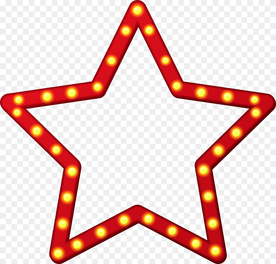 Red Star Border Frame Clip Art Free Png