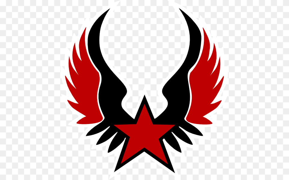 Red Star Emblem Clip Art, Symbol, Animal, Fish, Sea Life Png